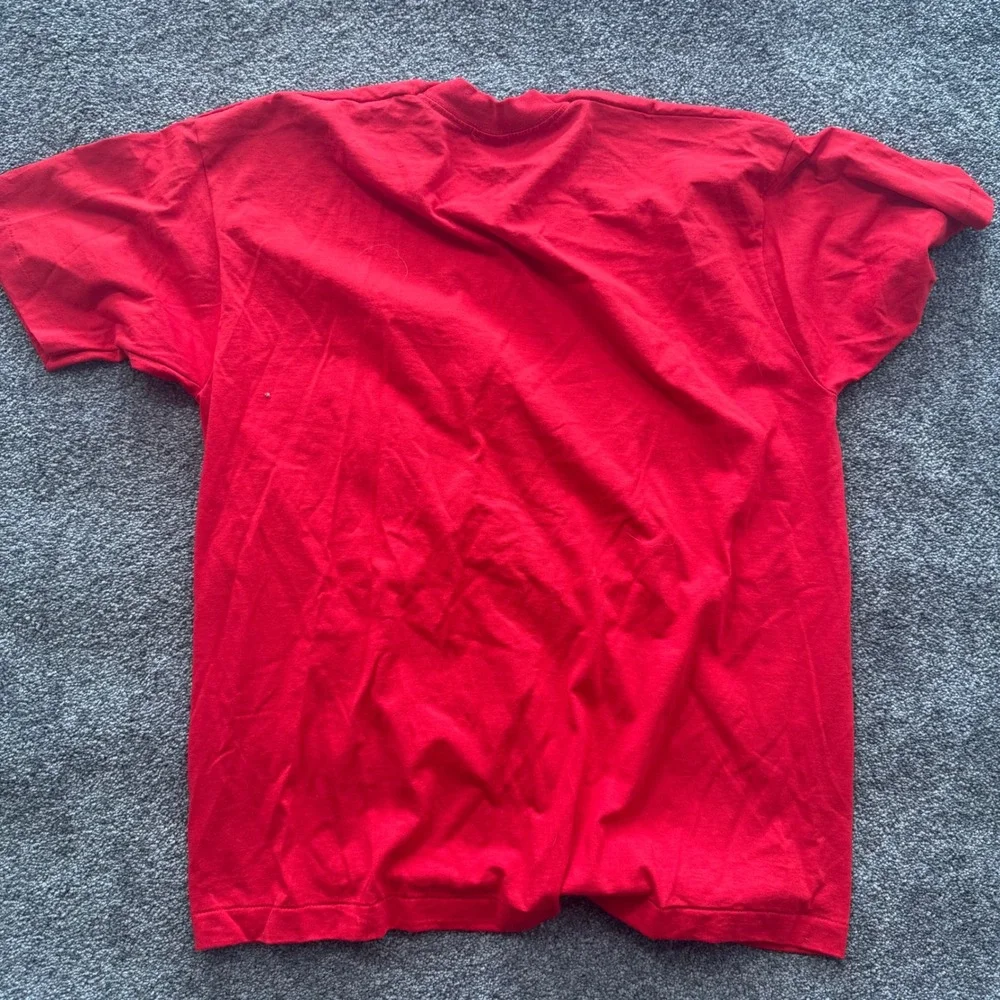 VTG lot Fruit of the Loom Best Pocket T-Shirt Red XL Made in USA Single Stitch